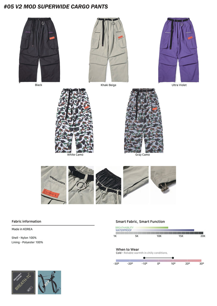 2526 SPECIALGUEST V2 MOD SUPERWIDE CARGO PANTS – SBF Boardshop