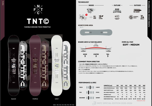 Pre Order 2025-2026 FNTC TNT-C Snowboards