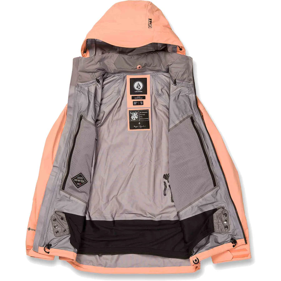 VOLCOM GUCH STRETCH GORE-TEX SNOWBOARD JACKET PEACH 2024