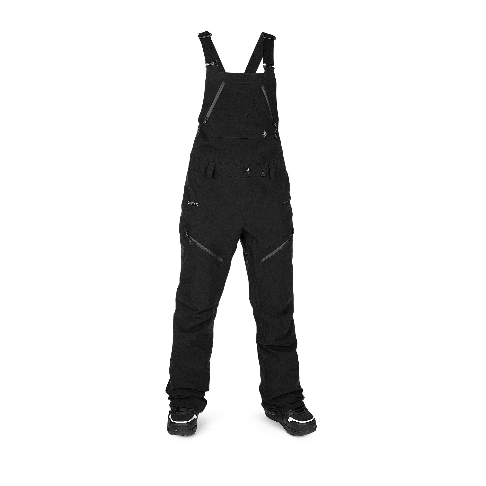 Womens Vs 3L Stretch Gore-Tex Bib Overall - Black | Volcom Japan