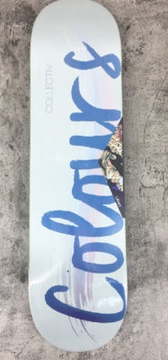 [Skateboard Complete] Colours Collectiv Premium One Offs: Logo White Maple Deck