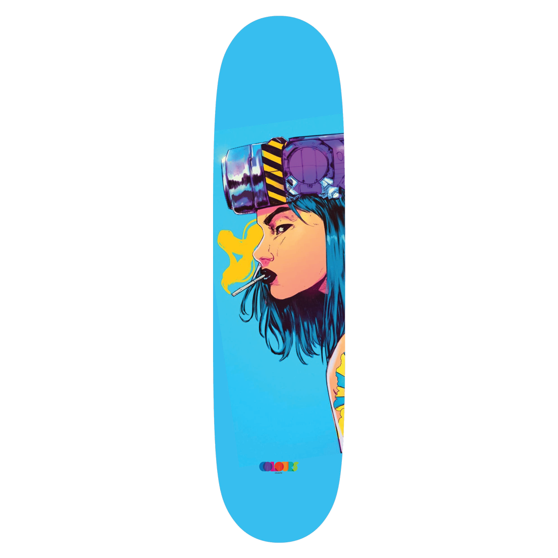 [Skateboard Complete] Colours Carbon Fiber Cyber Girl Deck
